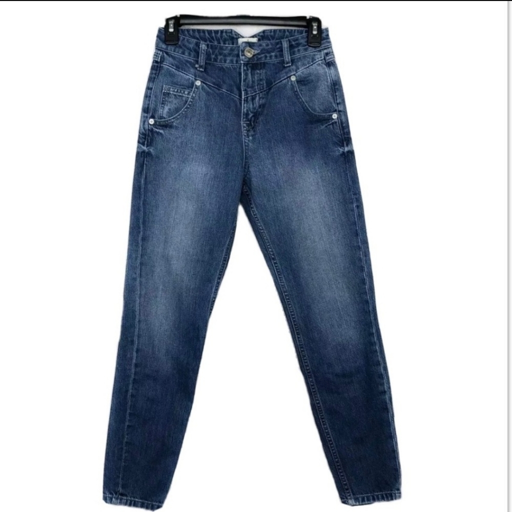 River Island Vintage high-rise mom jeans tapered legs UK6